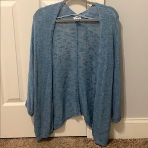 Old Navy Blue Women's Cardigan Knit Sweater Sz LG